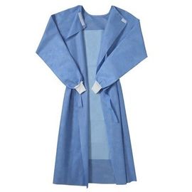 Knitted Cuff Disposable Surgical Gown , Disposable Waterproof Clothing