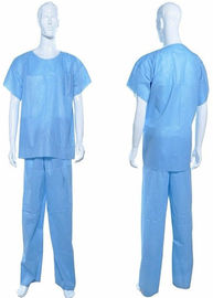 चीन लघु आस्तीन नौसेना डिस्पोजेबल Coverall सूट, मेडिकल स्क्रब सूट आईएसओ स्वीकृत कंपनी