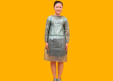 Round Neck Disposable Medical Gowns , Lightweight Breathable Coveralls