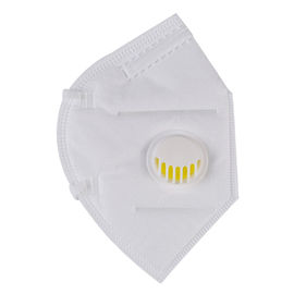 Folding FFP2 Respirator Mask White Color For Electronic Manufacturing
