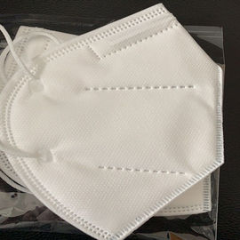 PM 2.5 Protection Folding FFP2 Mask White Color Fold Ffp2 KN95 Mask
