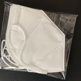PM 2.5 Protection Folding FFP2 Mask White Color Fold Ffp2 KN95 Mask