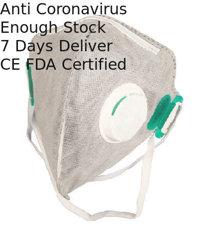 4 Layer FFP2 Respirator Mask Gray Color Non Stimulating With Activated Carbon