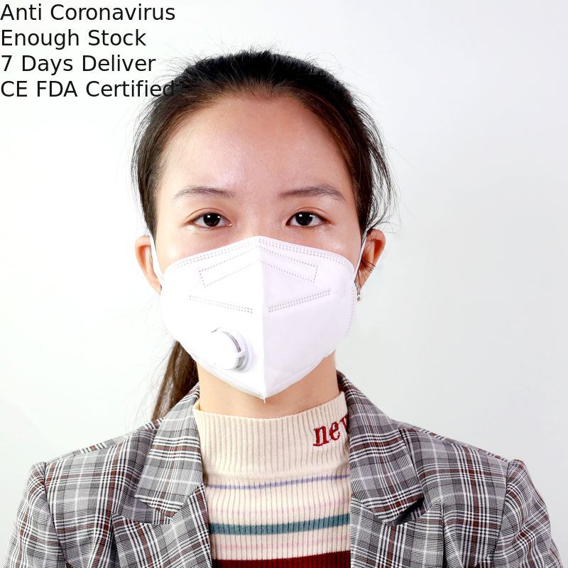 Health Protective N95 Disposable Mask Vertical Folding Colored FFP2 Face Mask