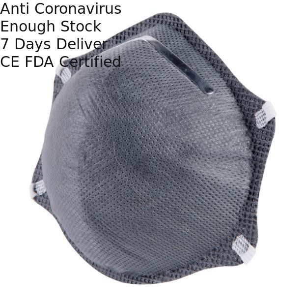 Disposable FFP2 Carbon Filter Respirator , 4 ply Disposable Dust Mask